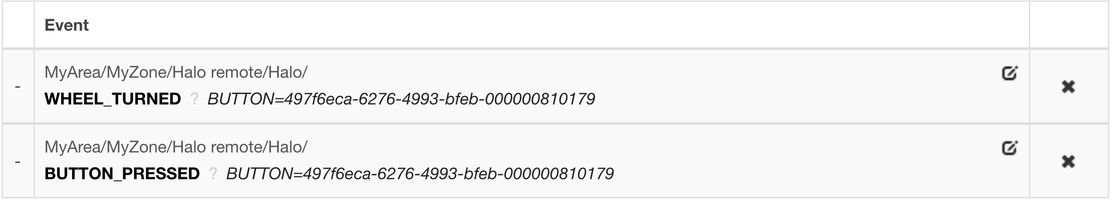 Event to execute the Macro